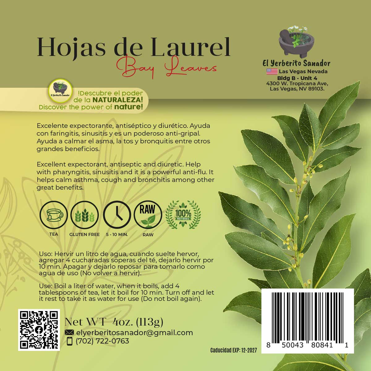 Hojas del Laurel Gali Company