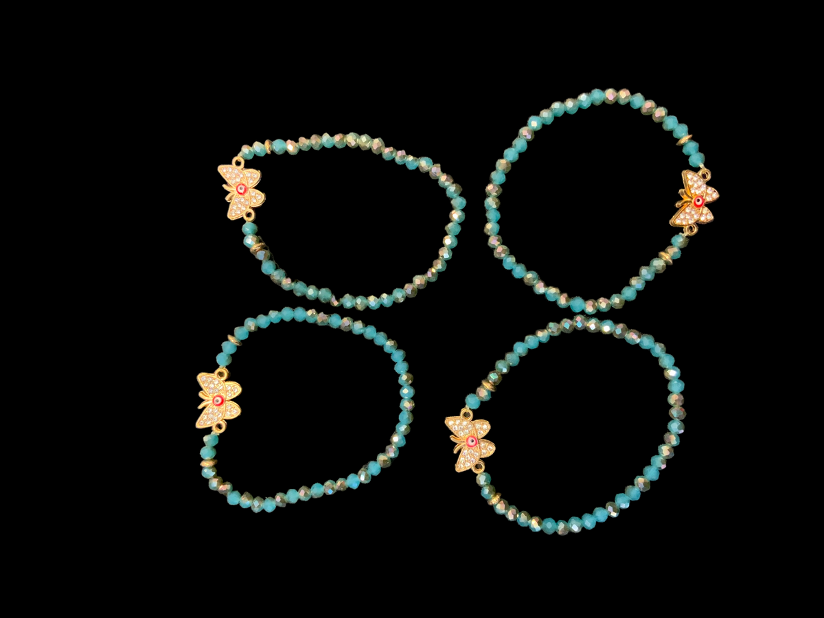 Blue Butterfly Ojo Bracelet Gali Company