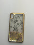gold iphone x + phone case