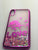 pink falling glitter phone case