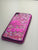 pink falling glitter phone case