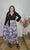 808 One size floral skirt LAVENDER