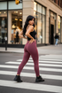 Maroon fleece sweat pants