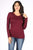 U basic longe sleeve BURGUNDY