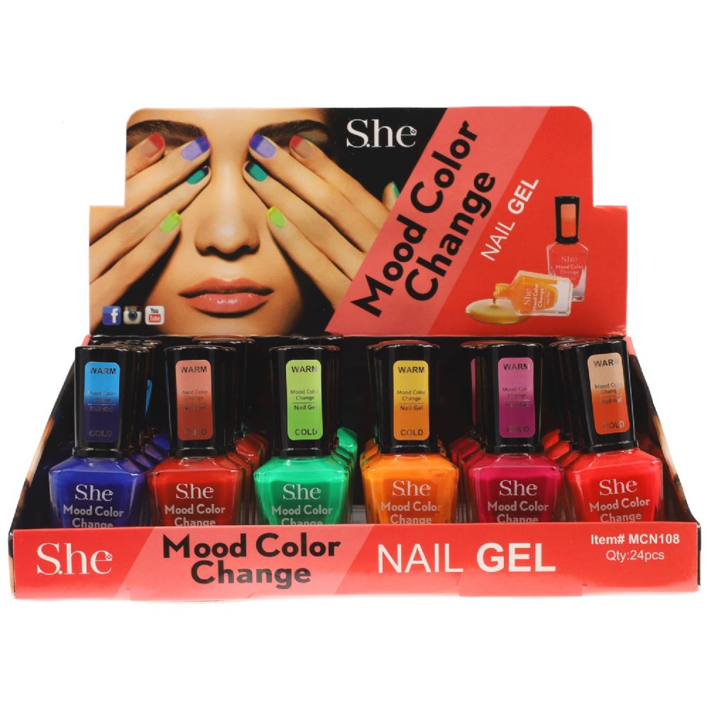 Chelsy 6ml Vibrant Huse Nail Polish, For Personal, 12 Pcs Box