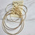 4pc Earrings Gold