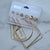 Gold earings set