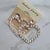 Gold Rhinestone Heart earings