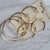Gold earings set