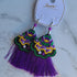 Tassel earings PURPLE  ERG-9060