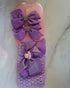 Bow set HBD-3912 purple