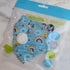 Kids face mask with filter babyblue unicorn