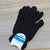 Black fuzzy gloves
