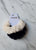 Fuzzy Scrunchie Black/white