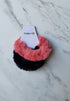 Fuzzy Scrunchie Pink/Black