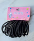 Thin black Scrunchie