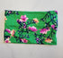 Green with pink flowers