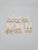 Letter earings