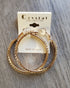 Gold earrings