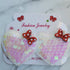 HEART HAIR CLIPS WHITE