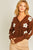Daisy cropped sweater Brown