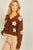 Daisy cropped sweater Brown