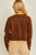 Daisy cropped sweater Brown