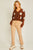 Daisy cropped sweater Brown