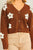 Daisy cropped sweater Brown