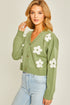 Daisy cropped sweater LEAF