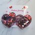 HEART HAIR CLIPS ROSE GOLD