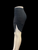 Pencil skirt open leg BLACK
