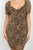 Ruched Leopard Print Bodycon Mini Dress