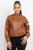 Faux Leather Hoodie Jacket