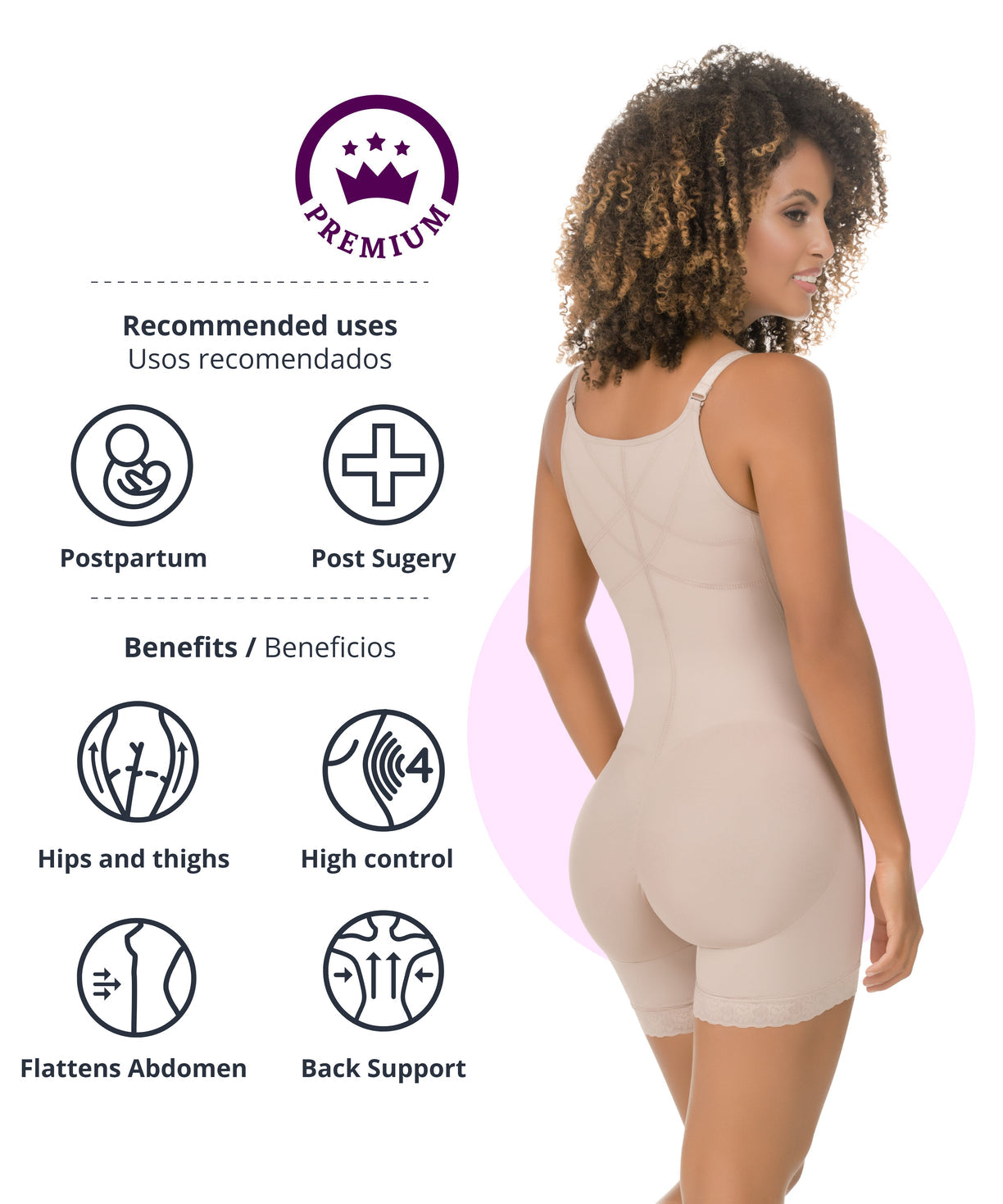 435 -Body Ultra Silueta / Braless Compression Bodysuit Boyshort – Gali  Company