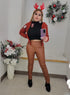 Leather  legging RUST