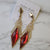RED DIAMOND EARRING