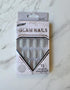 Glam nails silver