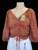 Ruched top RUST