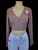 Crop long sleeve MOCHA