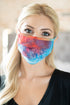 TIE DYE REUSABLE PLEATED FACE MASK FOR ADULTS