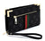 Monogrammed Stripe Clutch Wallet Wristlet