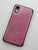 Iphone X hot pink glitter