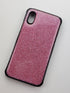Iphone X hot pink glitter