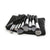 12 Pc DARK NIGHT Black and Silver Brush Set